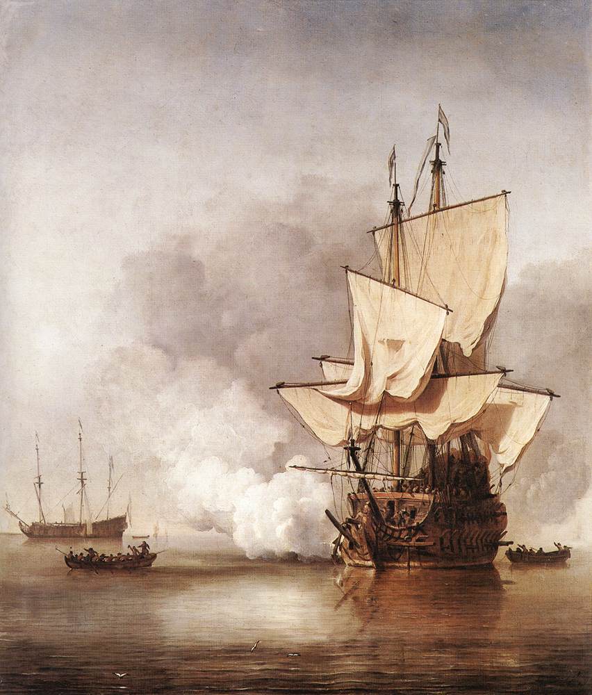 Cannon Shot Velde — Willem Van De Velde