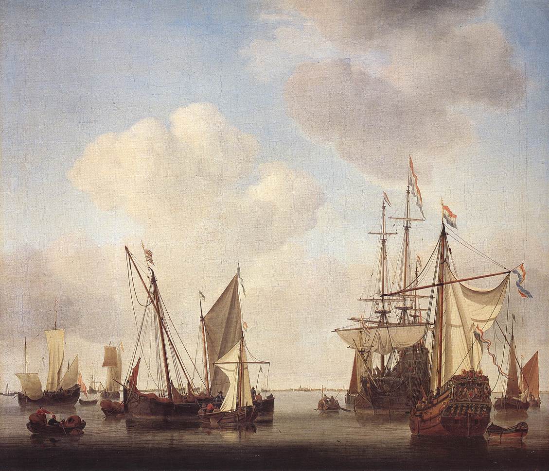 Warships En Amsterdam Velde — Willem Van De Velde