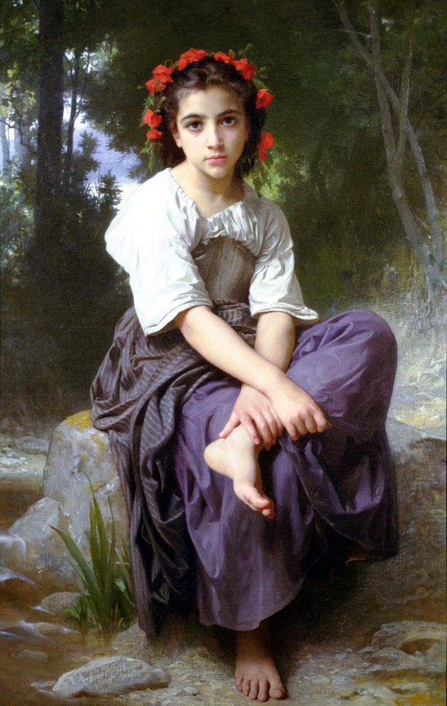 Au Bord Du Ruisseau Bouguereau — William Adolphe Bouguereau