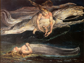 El Gran Dragón Rojo y la Mujer vestida de Sol, William Blake