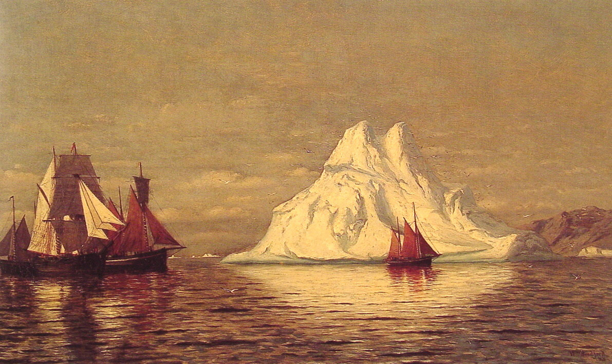 Ships Y Iceberg Bradford — William Bradford