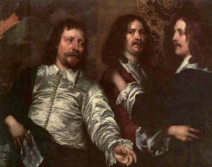 Painter Con Sir Charles Cottrell Y Sir Balthasar Gerb Dobson — William Dobson