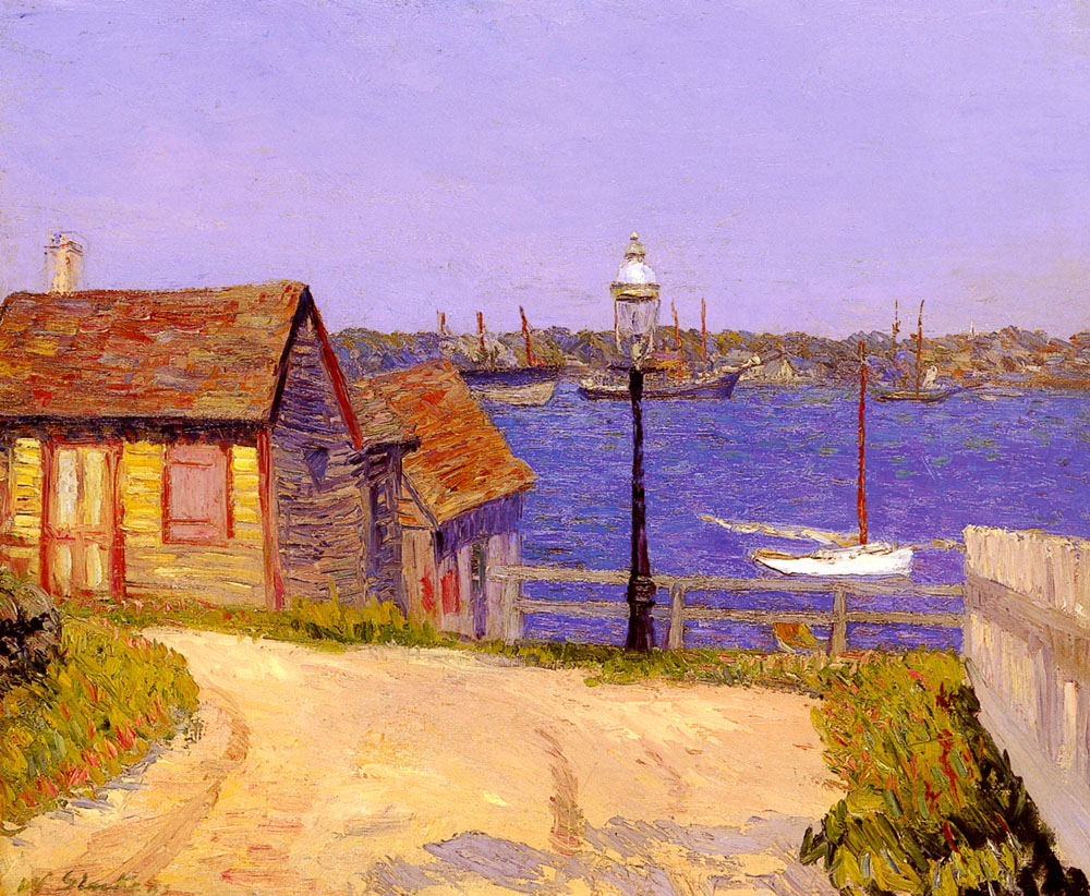 Escena Sobre Lower East Lado Glackens — William Glackens