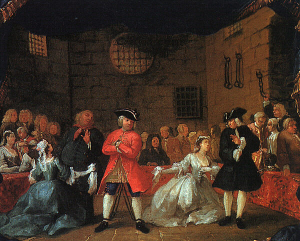 Escena De Beggars Opera Hogarth — William Hogarth