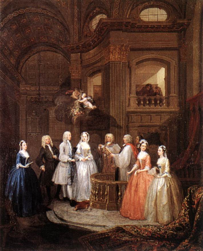 Marriage De Stephen Beckingham Y Mary Cox Hogarth — William Hogarth