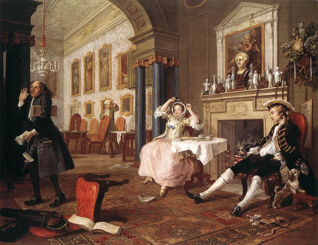 Marriage La Mode 2 Tete Tete Hogarth — William Hogarth