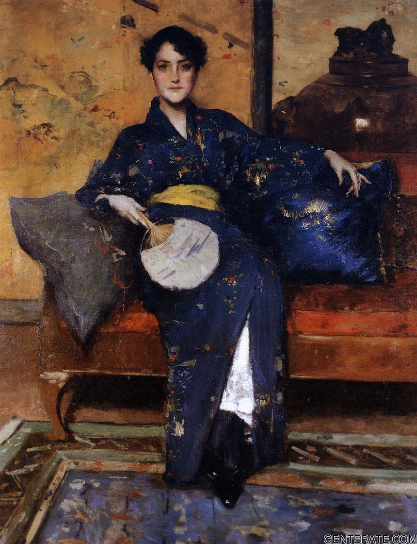 Azul Kimono Chase — William Merritt Chase