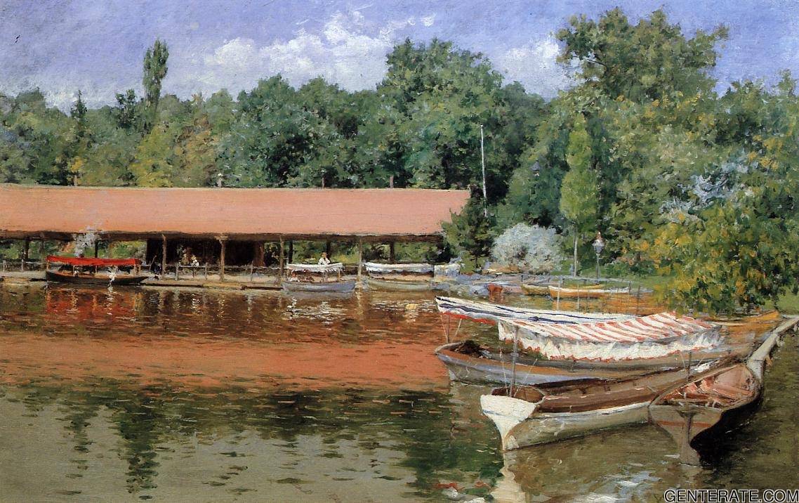 Barca Casa Prospect Parque Chase — William Merritt Chase