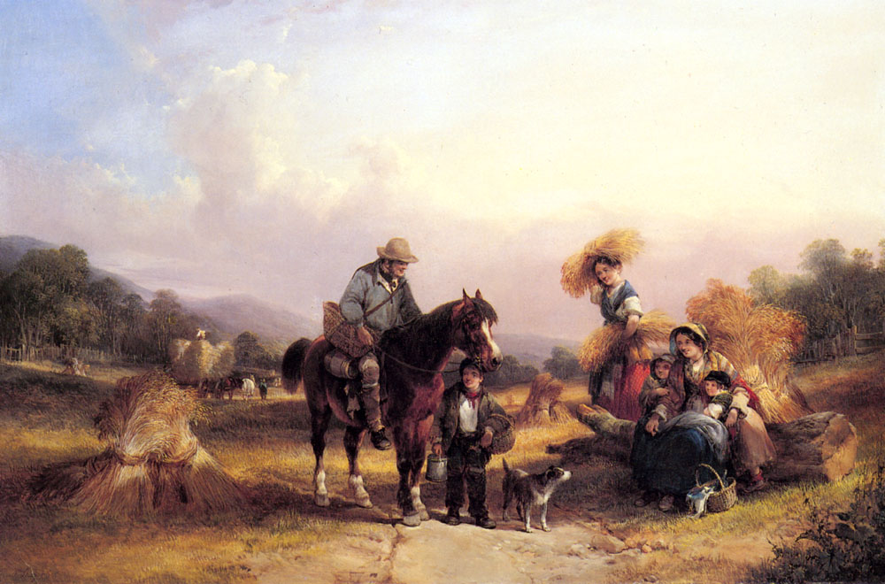 Harvesters Descansando Shayer — William Shayer