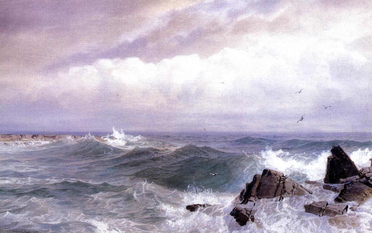 Gull Rock Newport Rhode Isla Richards — William Trost Richards