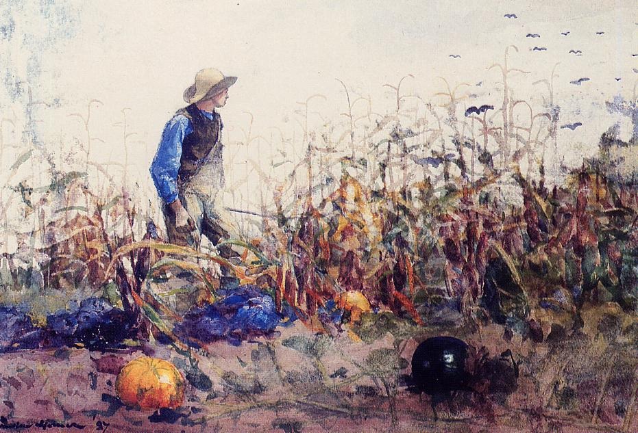 Among Vegetables Homer — Winslow Homer