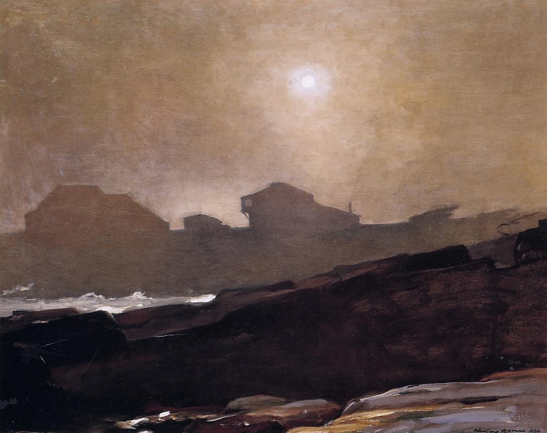 Artists Estudio En Afternoon Fog Homer — Winslow Homer