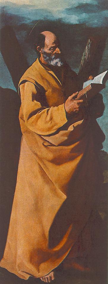 Apostol San Andrew Zurbaran — Zurbaran — Barroco