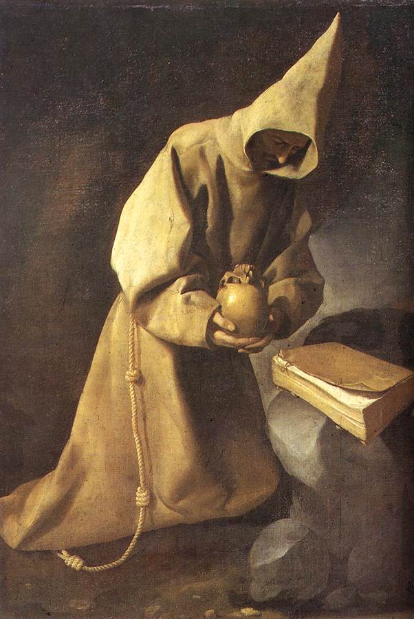 Meditation De San Francis Zurbaran — Zurbaran — Barroco