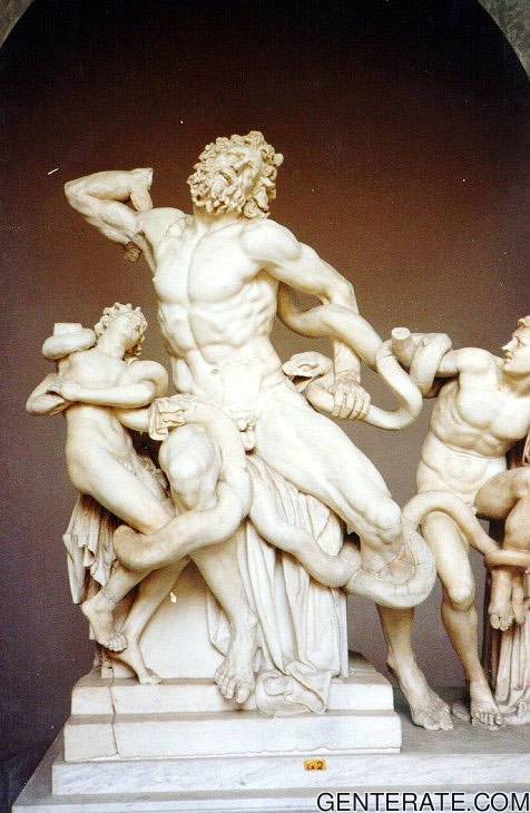 Laocoonte y sus hijos, Agesandro, Polidoro y Atenodoro